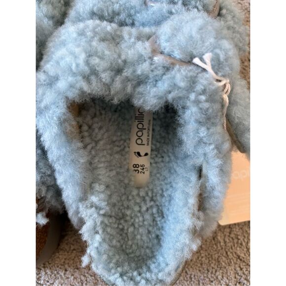 NWT Papillio Arizona Teddy Shearling Birkenstock Sandals, 38 $165 - Picture 6 of 8